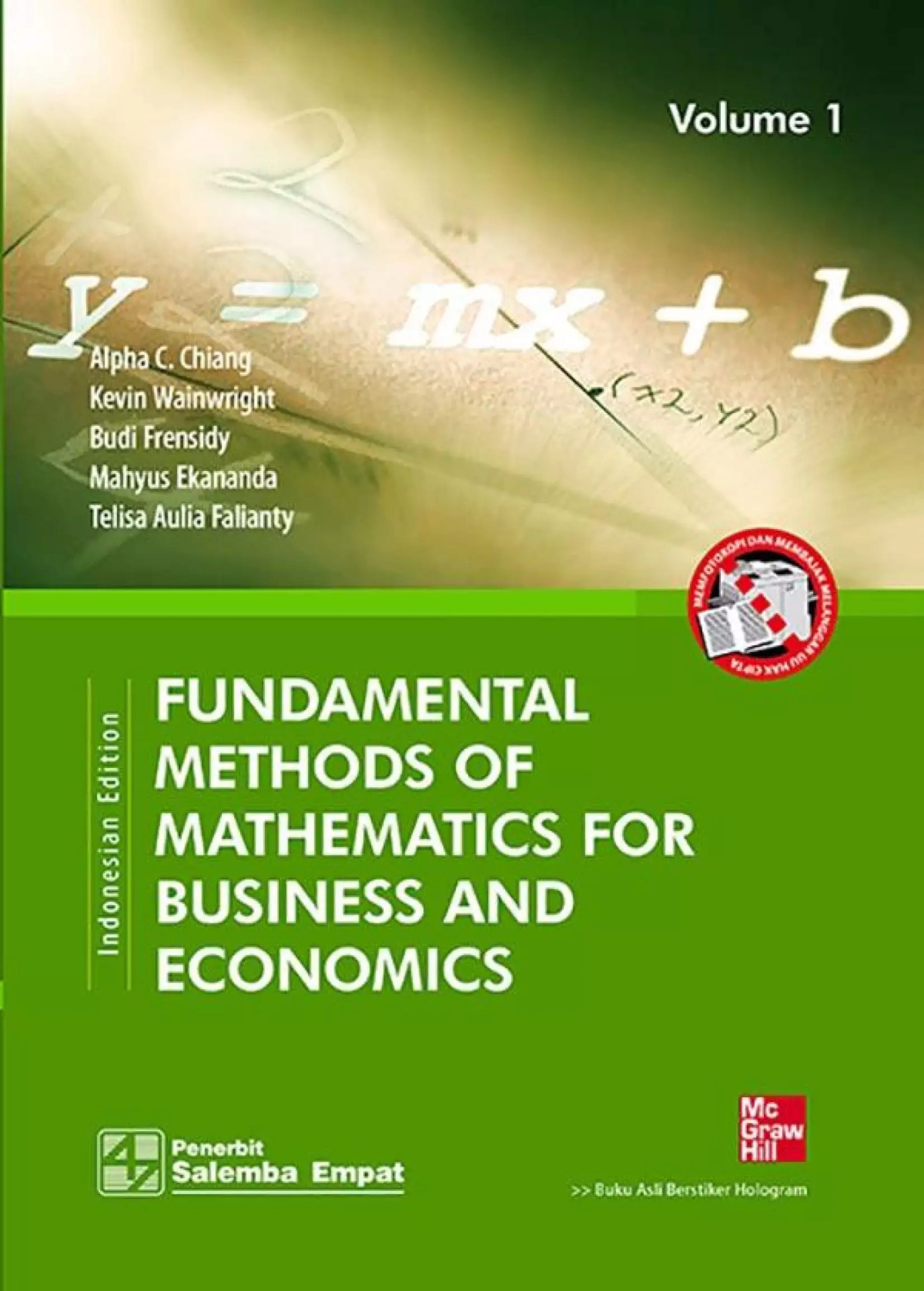 11Fundamental Methods Of Mathematics For Business And Economics, Indonesian Edition Vol. 1